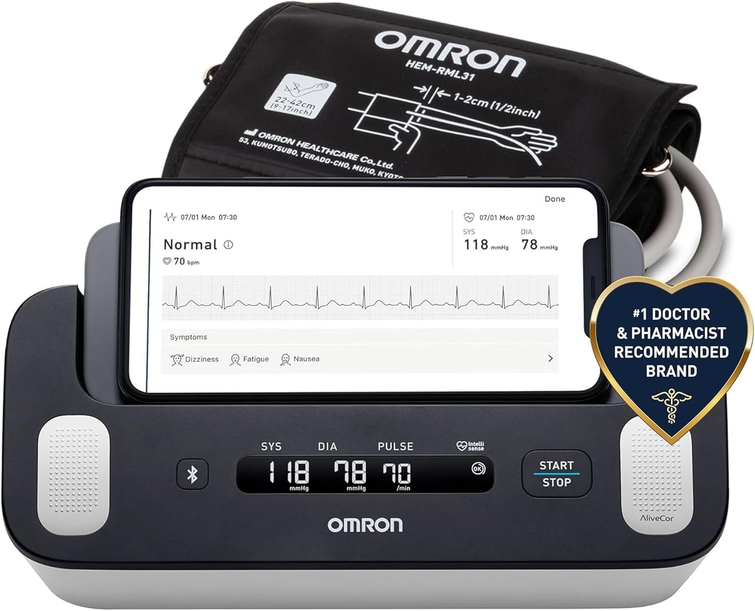 OMRON BP and EKG home wellness kit